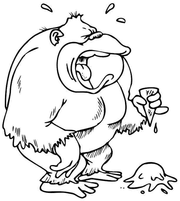 Раскраска: горилла (Животные) #7541 - Бесплатные раскраски для печати