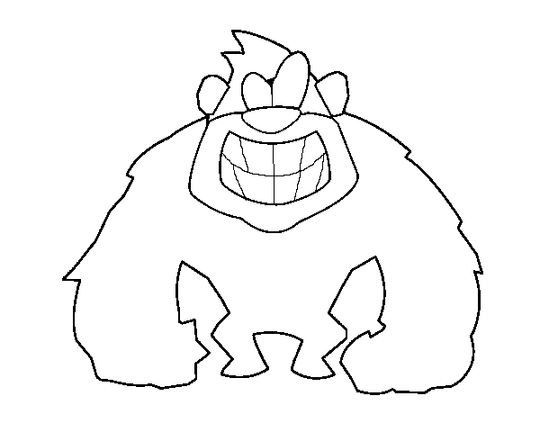Раскраска: горилла (Животные) #7548 - Бесплатные раскраски для печати