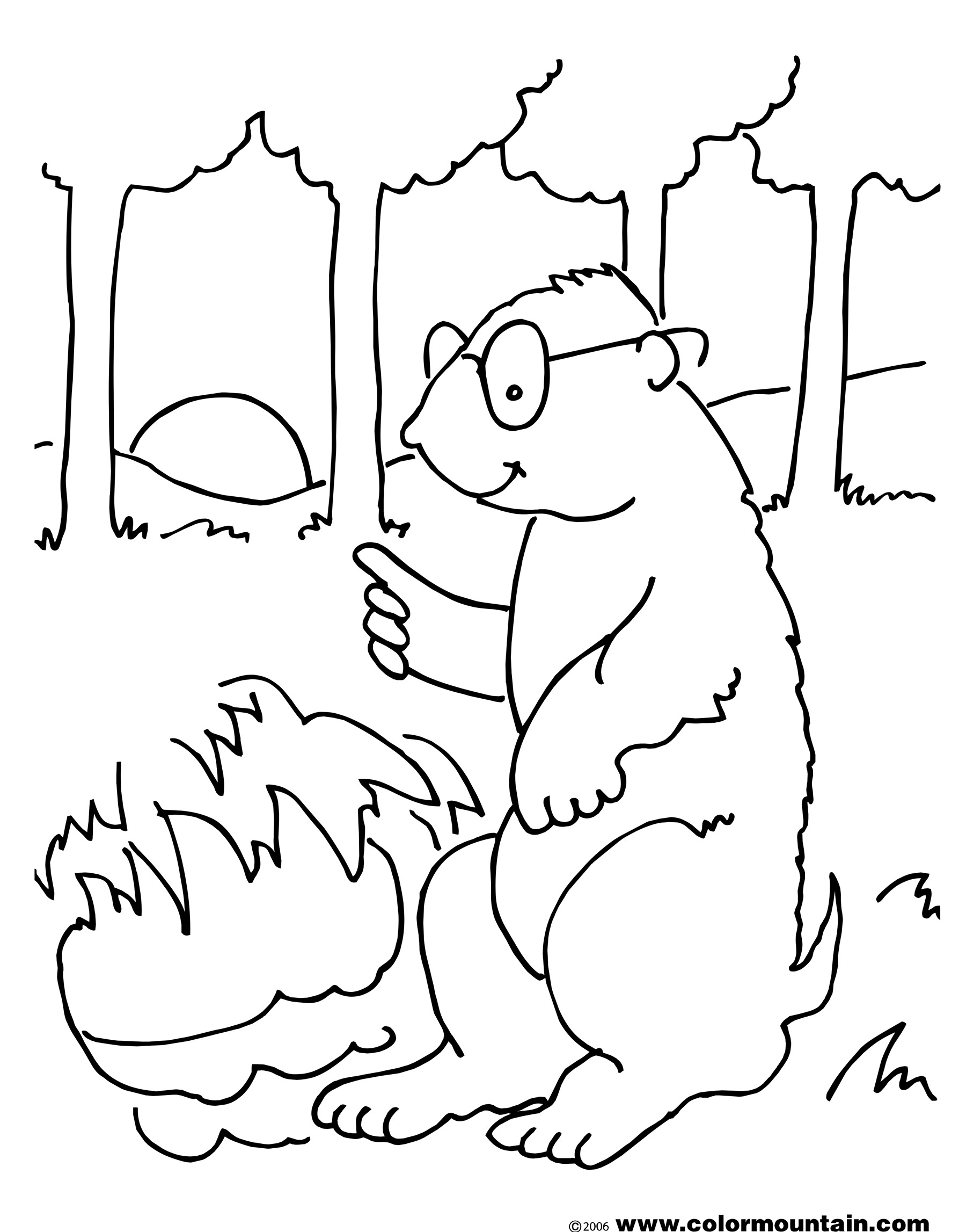 Раскраска: сурок (Животные) #11057 - Бесплатные раскраски для печати