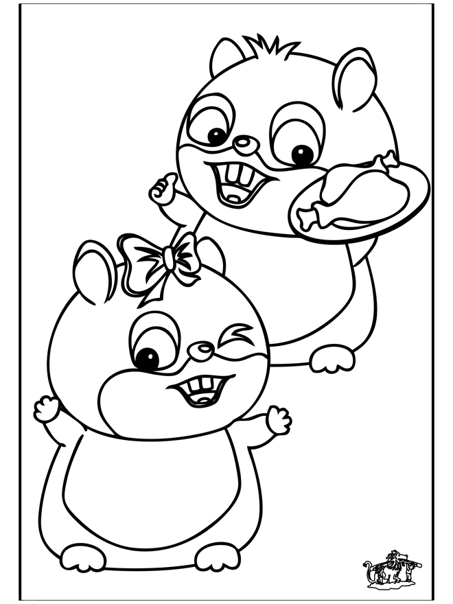 Раскраска: хомяк (Животные) #8036 - Бесплатные раскраски для печати