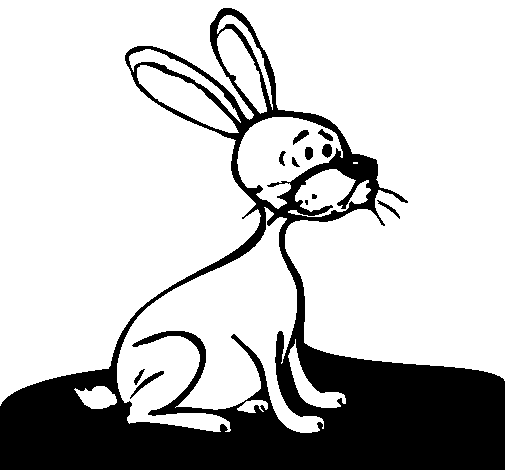Раскраска: заяц (Животные) #10083 - Бесплатные раскраски для печати