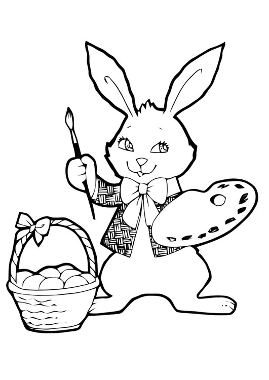 Раскраска: заяц (Животные) #10094 - Бесплатные раскраски для печати