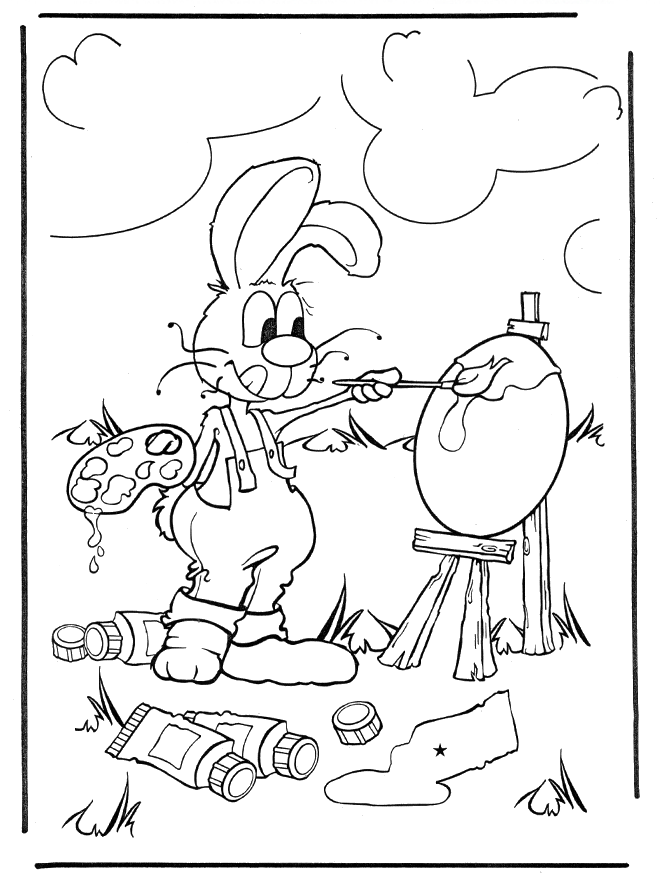 Раскраска: заяц (Животные) #10110 - Бесплатные раскраски для печати