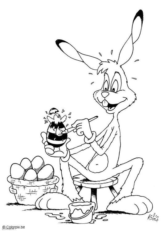 Раскраска: заяц (Животные) #10117 - Бесплатные раскраски для печати