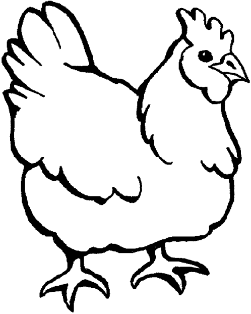 Раскраска: курица (Животные) #17426 - Бесплатные раскраски для печати