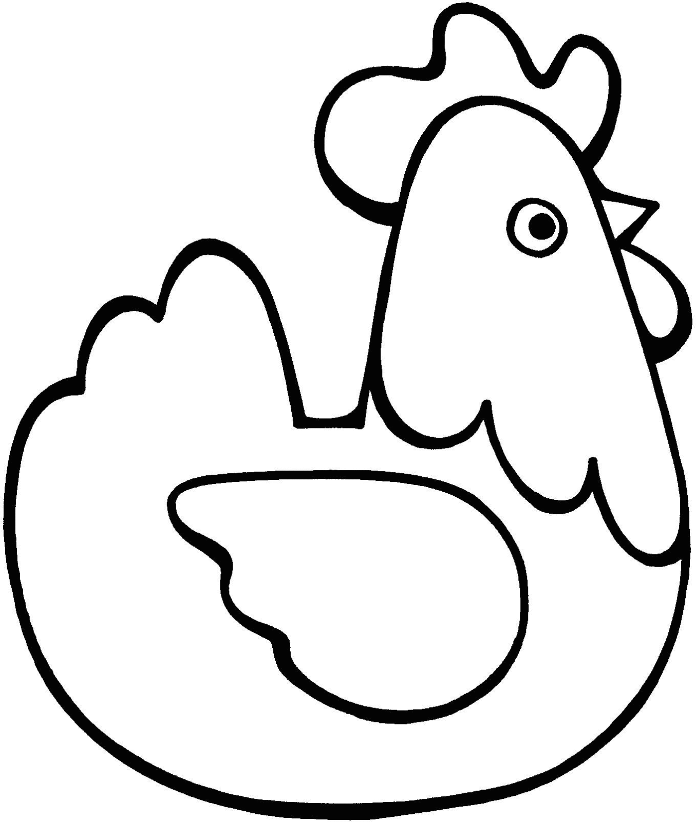 Раскраска: курица (Животные) #17433 - Бесплатные раскраски для печати