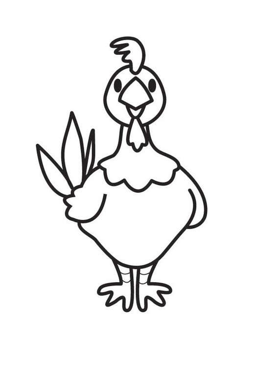 Раскраска: курица (Животные) #17458 - Бесплатные раскраски для печати