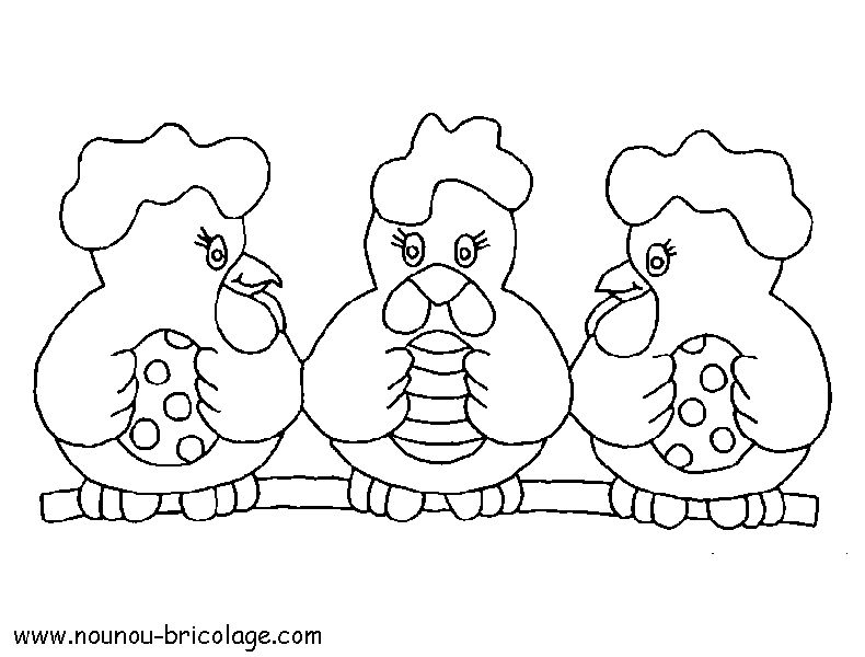 Раскраска: курица (Животные) #17472 - Бесплатные раскраски для печати
