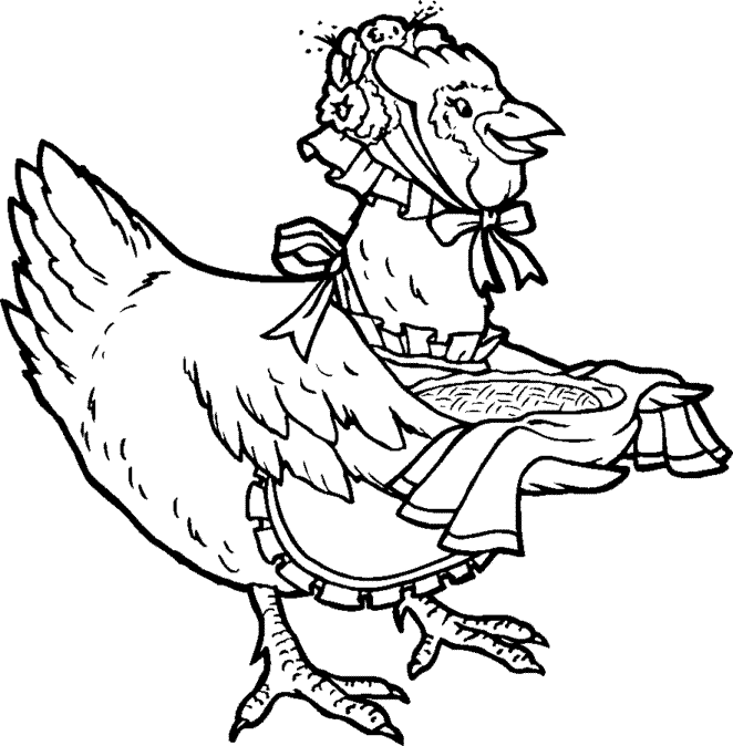 Раскраска: курица (Животные) #17495 - Бесплатные раскраски для печати