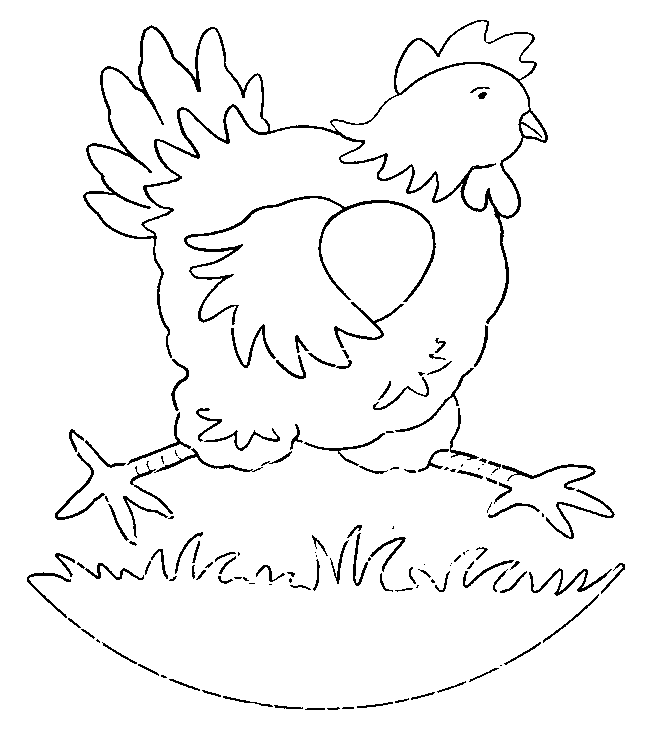 Раскраска: курица (Животные) #17528 - Бесплатные раскраски для печати