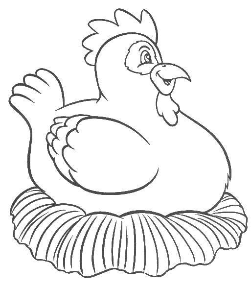 Раскраска: курица (Животные) #17579 - Бесплатные раскраски для печати