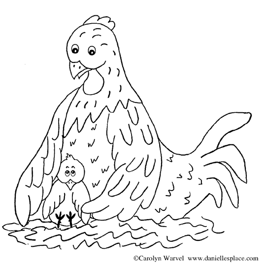 Раскраска: курица (Животные) #17585 - Бесплатные раскраски для печати
