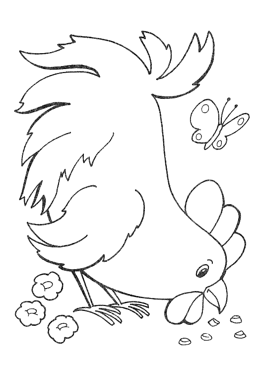 Раскраска: курица (Животные) #17596 - Бесплатные раскраски для печати