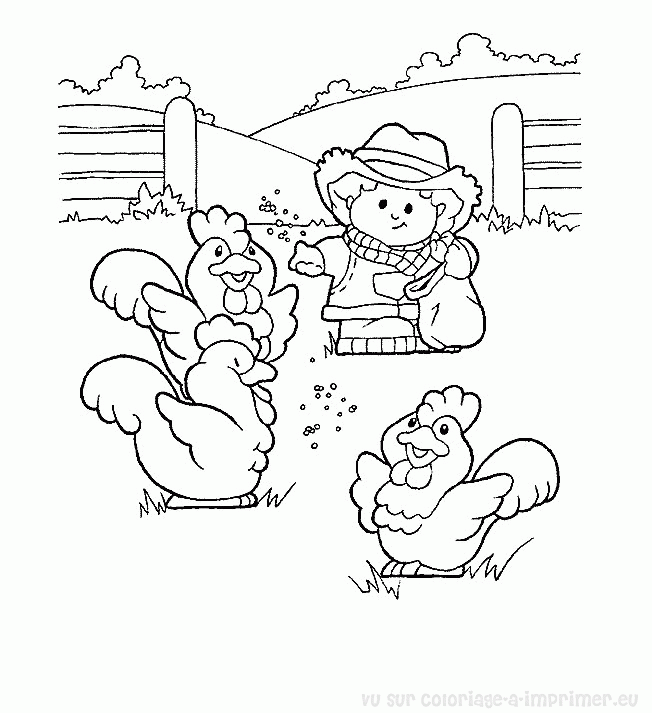 Раскраска: курица (Животные) #17607 - Бесплатные раскраски для печати