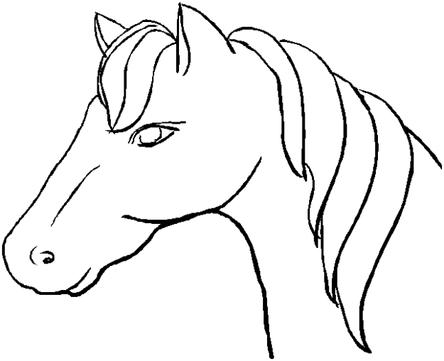 Раскраска: лошадь (Животные) #2173 - Бесплатные раскраски для печати