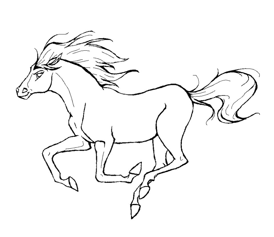 Раскраска: лошадь (Животные) #2179 - Бесплатные раскраски для печати