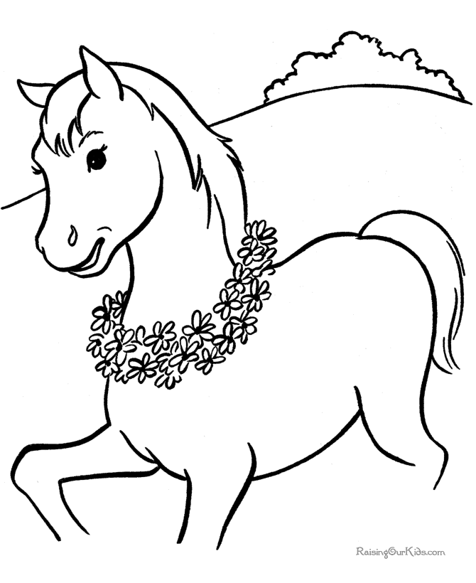 Раскраска: лошадь (Животные) #2181 - Бесплатные раскраски для печати