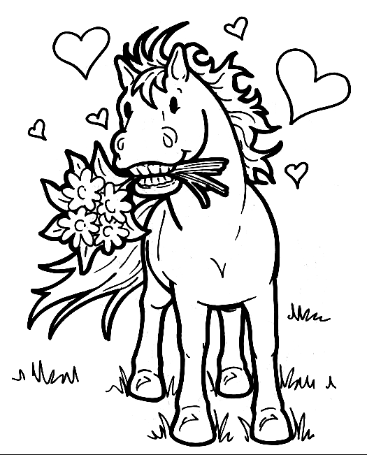 Раскраска: лошадь (Животные) #2187 - Бесплатные раскраски для печати