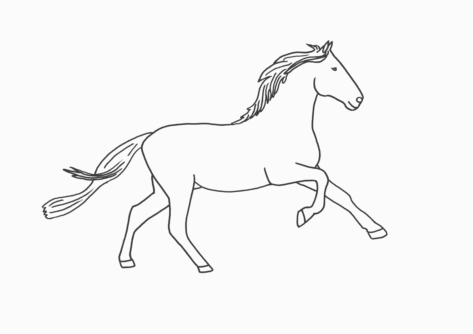 Раскраска: лошадь (Животные) #2196 - Бесплатные раскраски для печати