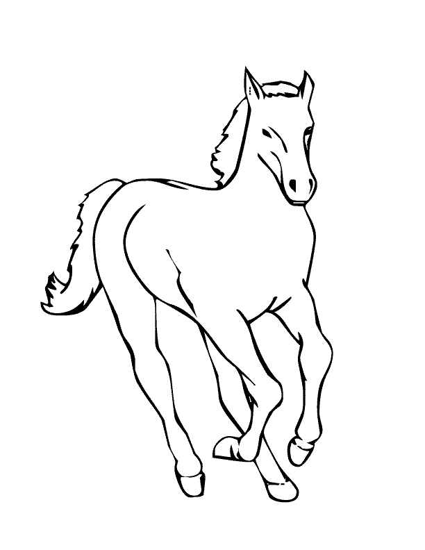 Раскраска: лошадь (Животные) #2199 - Бесплатные раскраски для печати