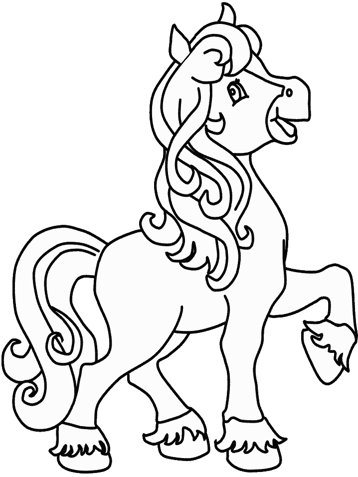 Раскраска: лошадь (Животные) #2204 - Бесплатные раскраски для печати