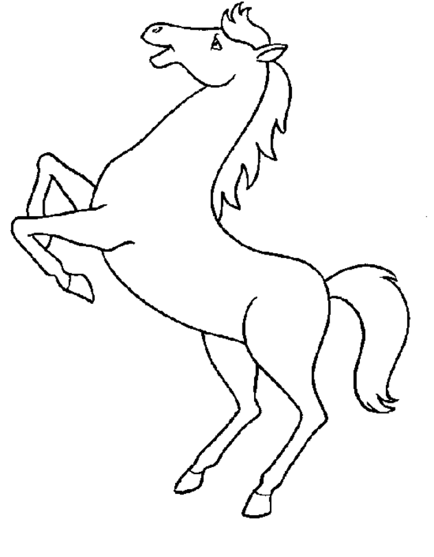 Раскраска: лошадь (Животные) #2205 - Бесплатные раскраски для печати