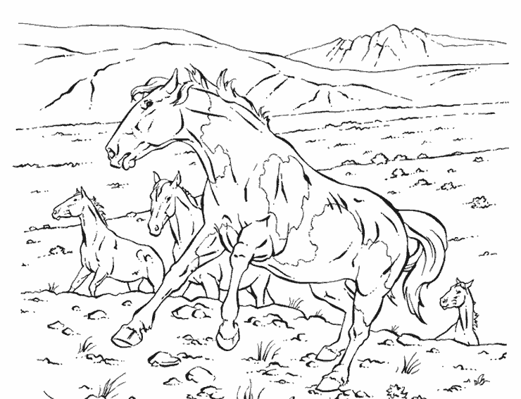 Раскраска: лошадь (Животные) #2226 - Бесплатные раскраски для печати