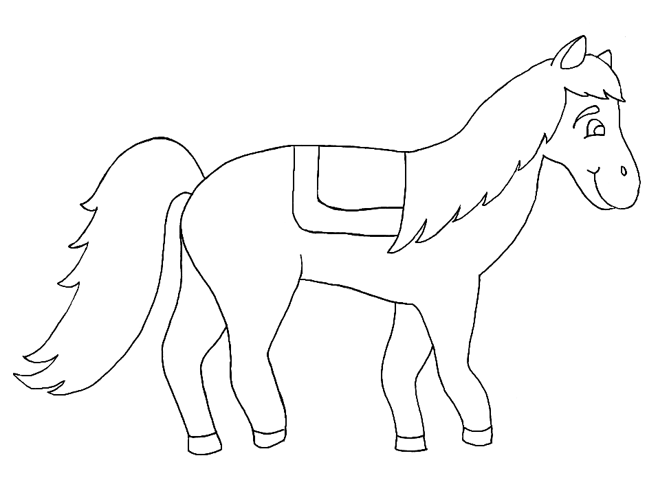 Раскраска: лошадь (Животные) #2230 - Бесплатные раскраски для печати