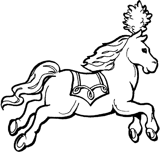 Раскраска: лошадь (Животные) #2235 - Бесплатные раскраски для печати