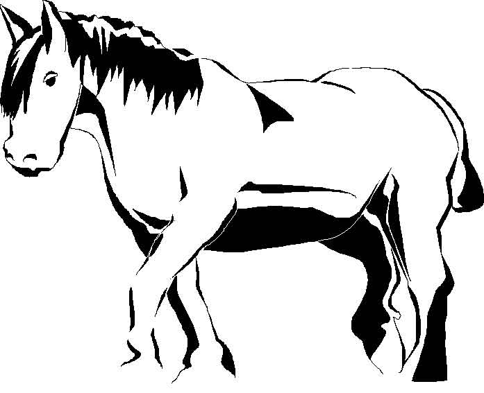 Раскраска: лошадь (Животные) #2249 - Бесплатные раскраски для печати
