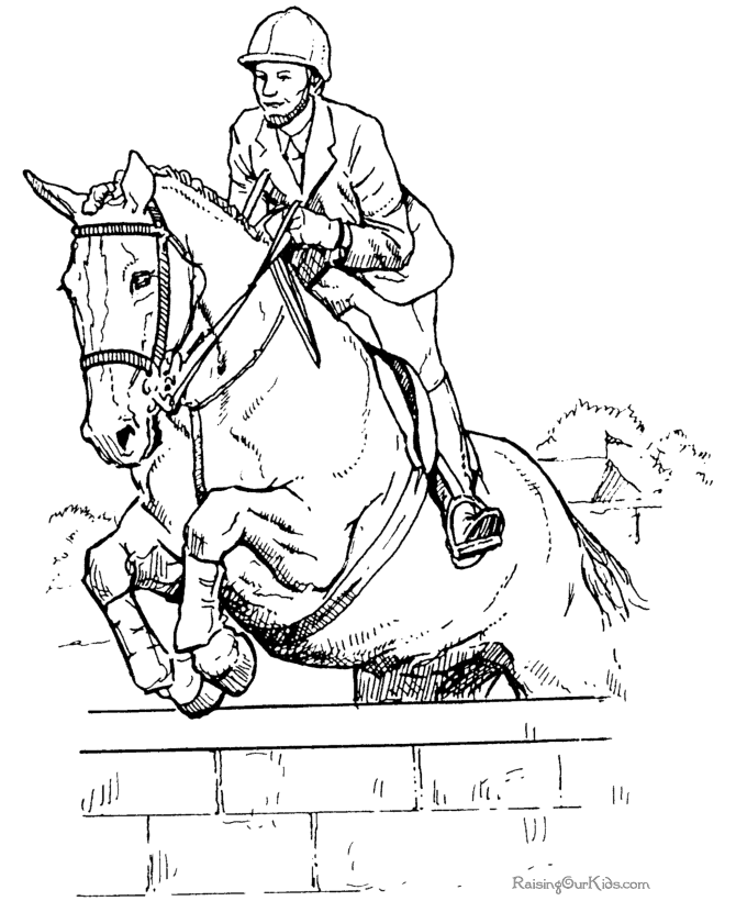 Раскраска: лошадь (Животные) #2257 - Бесплатные раскраски для печати
