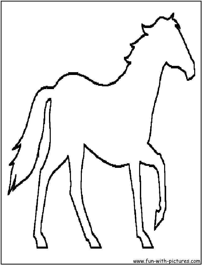 Раскраска: лошадь (Животные) #2270 - Бесплатные раскраски для печати