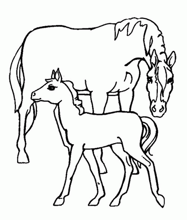 Раскраска: лошадь (Животные) #2290 - Бесплатные раскраски для печати