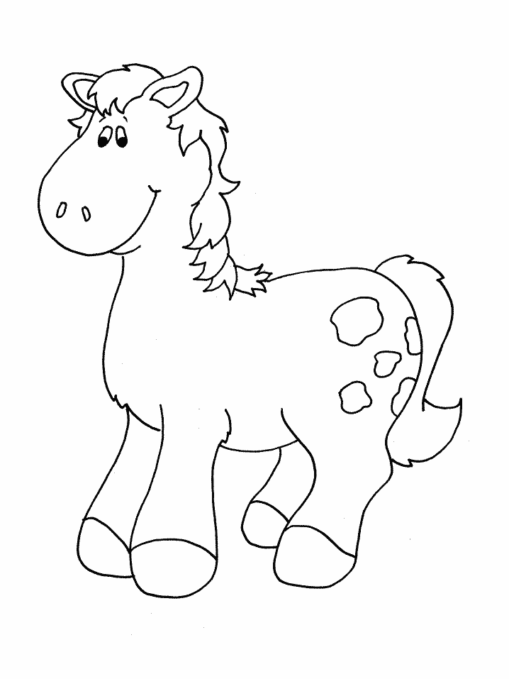 Раскраска: лошадь (Животные) #2304 - Бесплатные раскраски для печати
