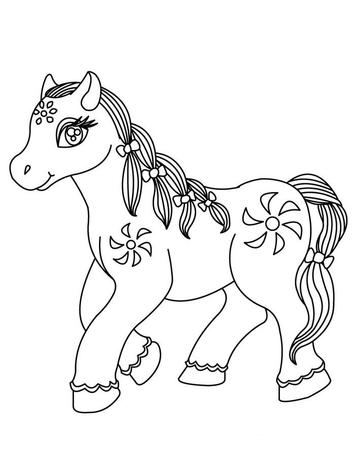 Раскраска: лошадь (Животные) #2312 - Бесплатные раскраски для печати