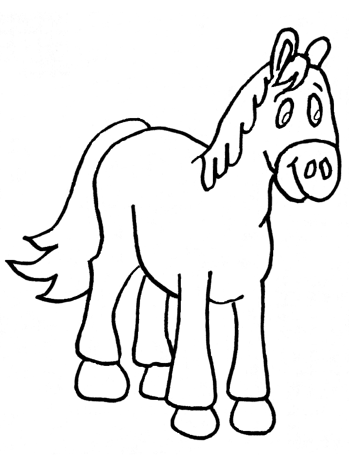 Раскраска: лошадь (Животные) #2315 - Бесплатные раскраски для печати