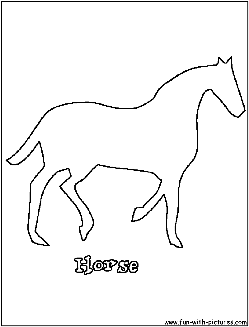 Раскраска: лошадь (Животные) #2330 - Бесплатные раскраски для печати