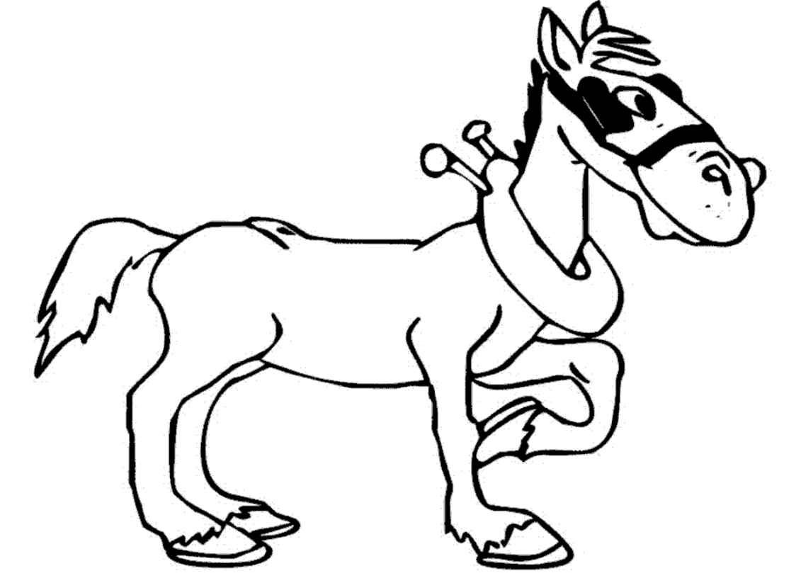 Раскраска: лошадь (Животные) #2331 - Бесплатные раскраски для печати
