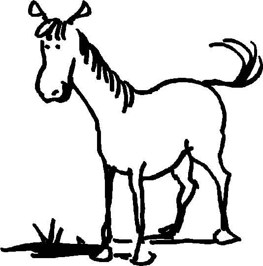 Раскраска: лошадь (Животные) #2332 - Бесплатные раскраски для печати