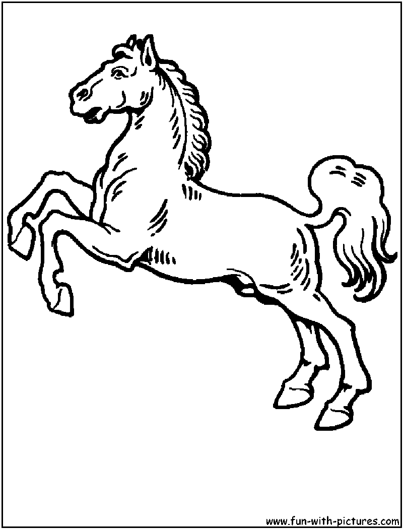 Раскраска: лошадь (Животные) #2340 - Бесплатные раскраски для печати