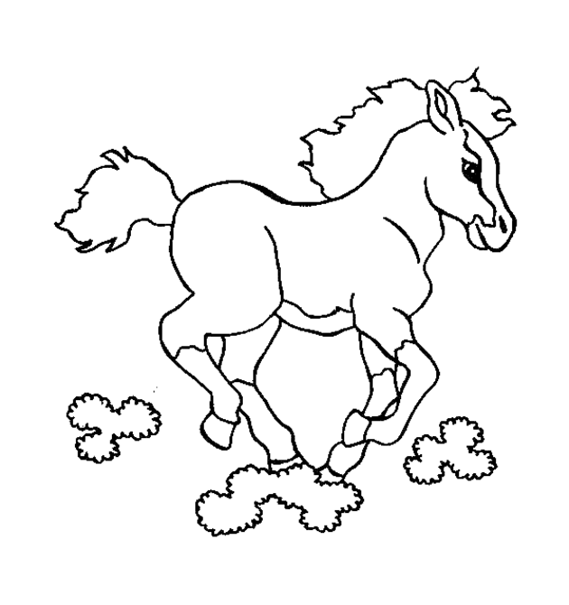 Раскраска: лошадь (Животные) #2349 - Бесплатные раскраски для печати
