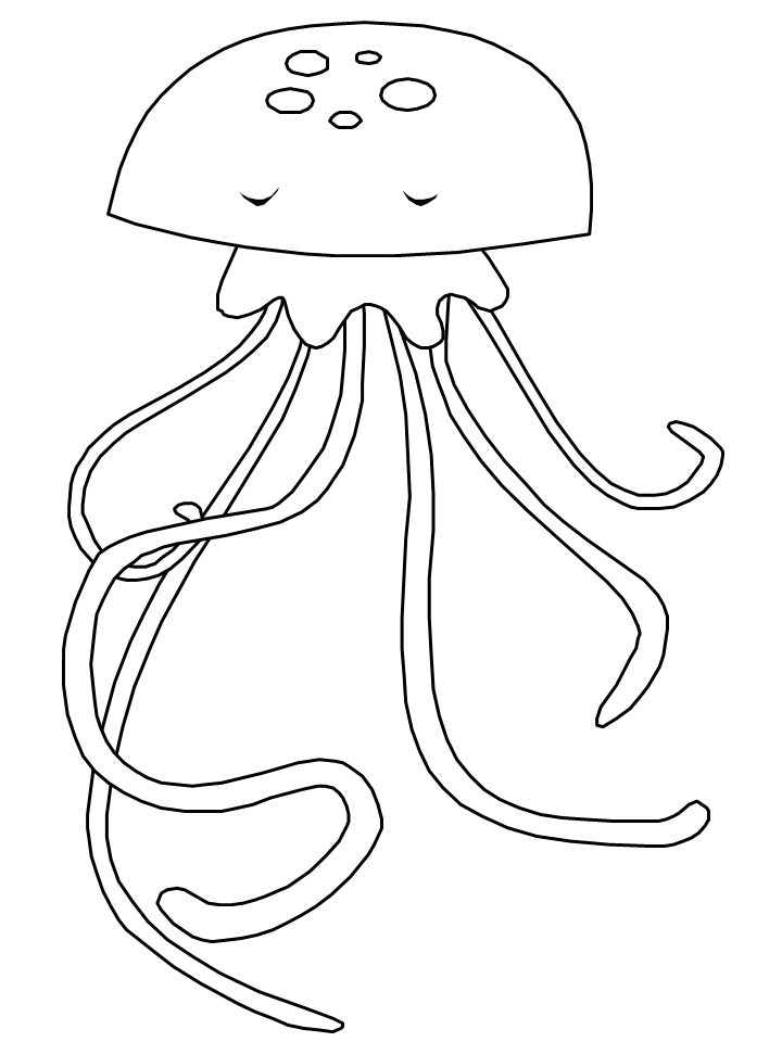 Раскраска: медуза (Животные) #20398 - Бесплатные раскраски для печати