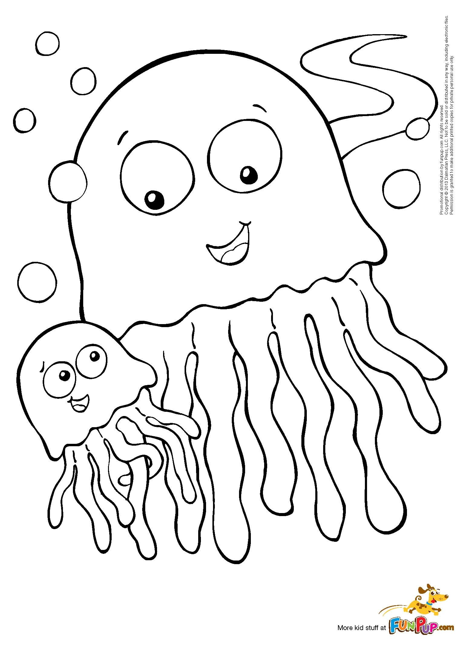 Раскраска: медуза (Животные) #20544 - Бесплатные раскраски для печати