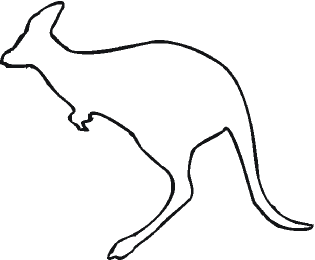 Раскраска: кенгуру (Животные) #9149 - Бесплатные раскраски для печати