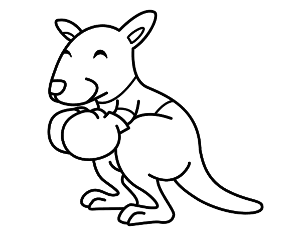 Раскраска: кенгуру (Животные) #9156 - Бесплатные раскраски для печати