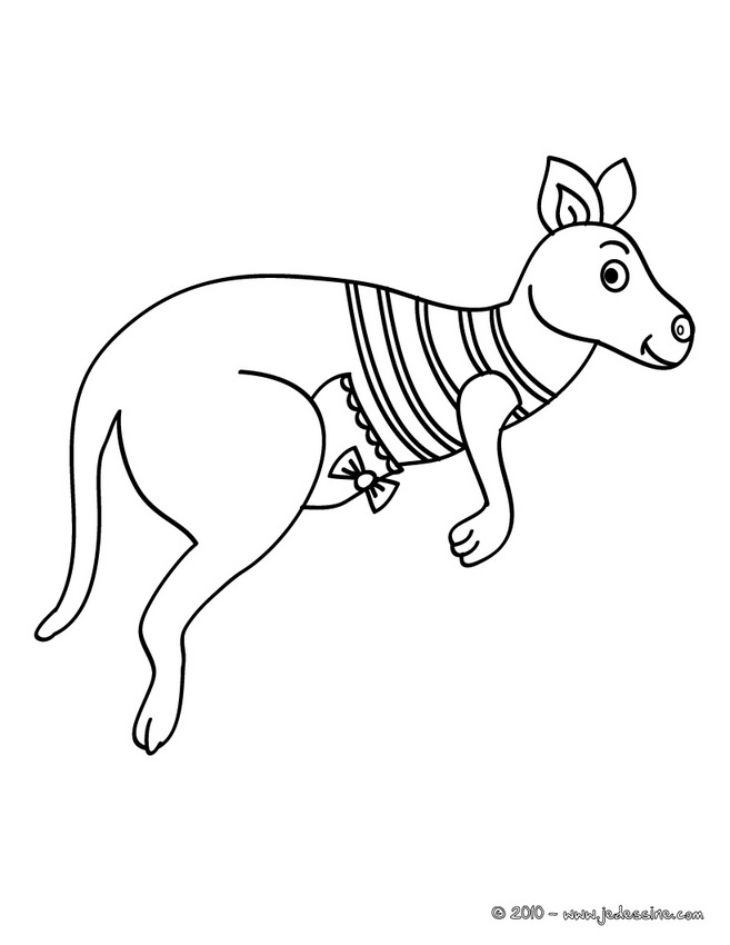 Раскраска: кенгуру (Животные) #9187 - Бесплатные раскраски для печати