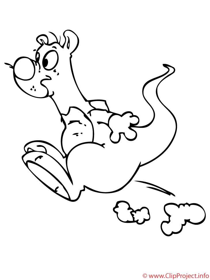 Раскраска: кенгуру (Животные) #9259 - Бесплатные раскраски для печати