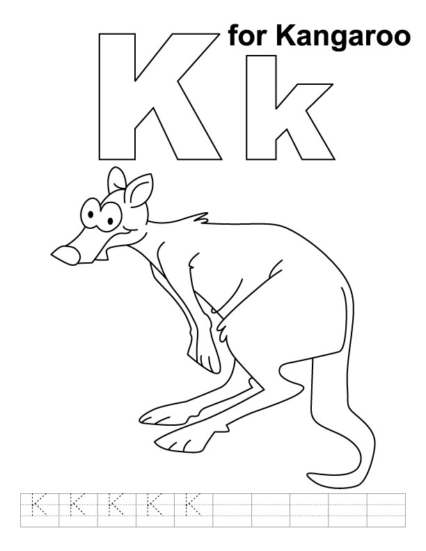 Раскраска: кенгуру (Животные) #9268 - Бесплатные раскраски для печати
