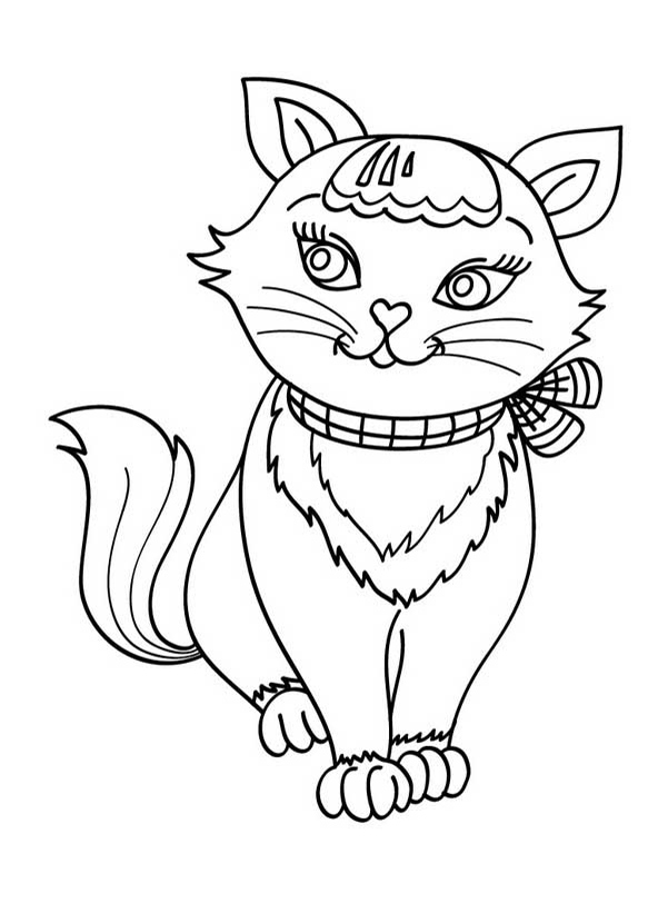 Раскраска: котенок (Животные) #18074 - Бесплатные раскраски для печати