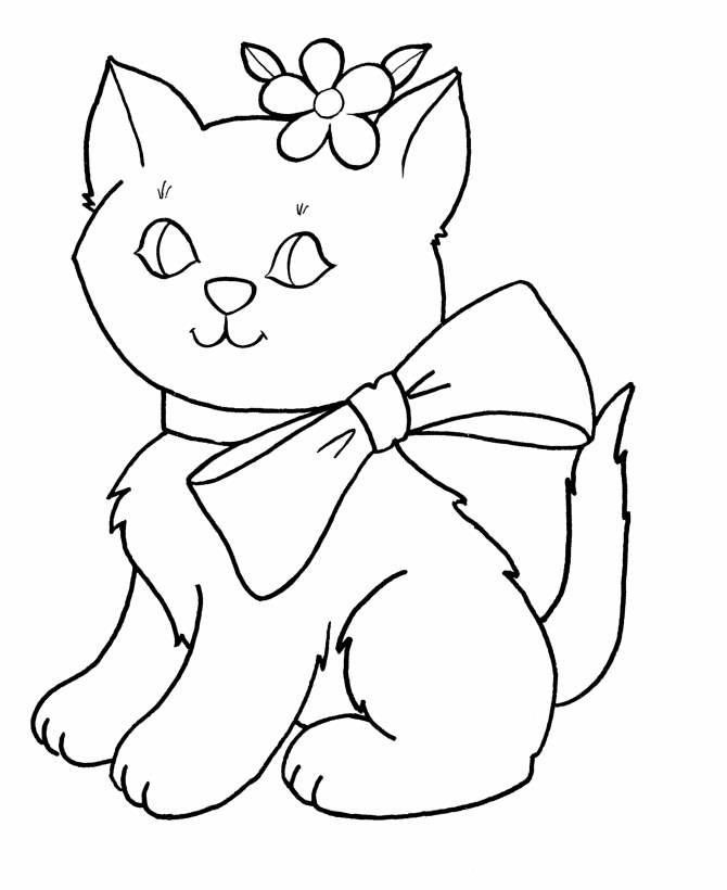 Раскраска: котенок (Животные) #18099 - Бесплатные раскраски для печати